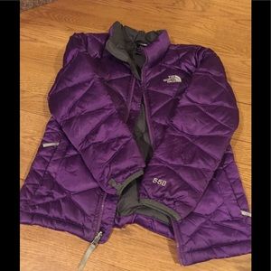 Girls north face down jacket